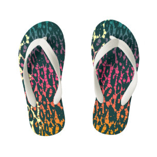 Chanclas Para Niños Cheetah arcoiris