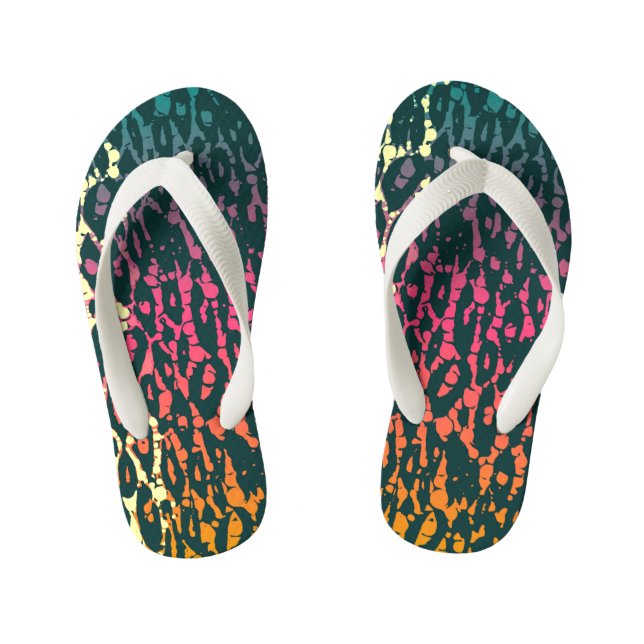 Chanclas Para Niños Cheetah arcoiris (Plantilla)