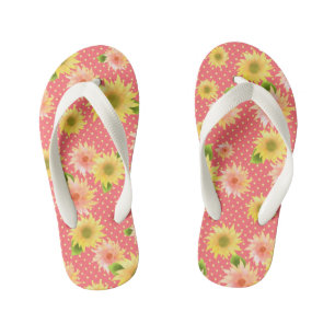 Chanclas Para Niños Cherry de girasol. Flip Flops de niños