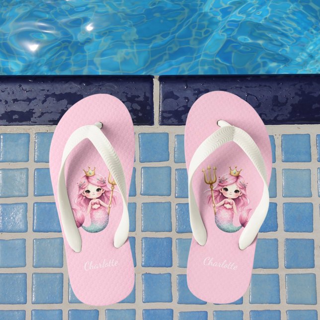Chanclas Para Niños Chica de nombre rosa de princesa sirvienta (Subido por el creador)