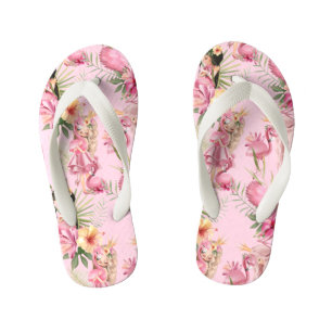 Chanclas Para Niños Chicas adorables y flamencos