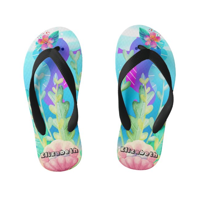 Chanclas Para Niños Chicas Bajo el mar (Plantilla)