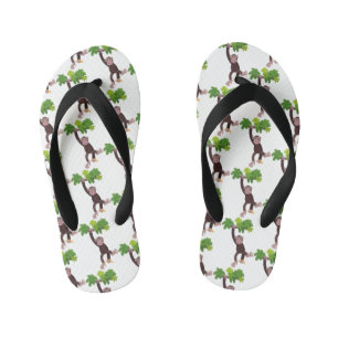 Chanclas Para Niños Chimpancé lindo en personalizado colgante de la ju
