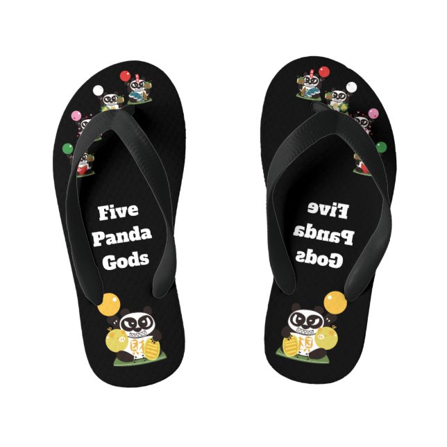 Chanclas Para Niños Cinco dioses panda Yang (Plantilla)