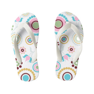 Chanclas Para Niños Círculos coloridos Flip Flops de niños