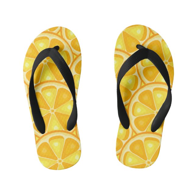 Chanclas Para Niños Cítricos TROPICAL SUMMER FRUIT Naranja limones Sli (Plantilla)