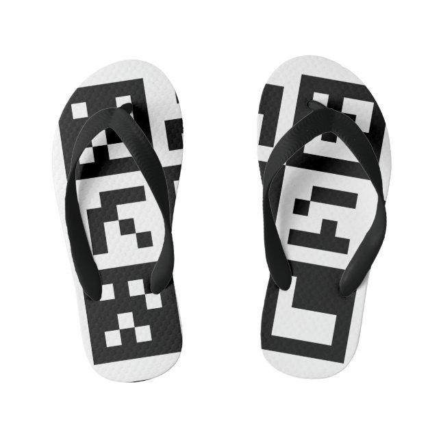 Chanclas Para Niños código qr (Plantilla)