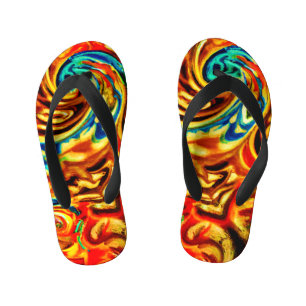 Chanclas Para Niños Colores abstractos