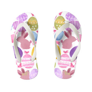 Chanclas Para Niños conejito con huevos de Pascua