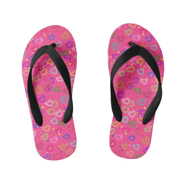 Chanclas Para Niños corazón lindo (Plantilla)
