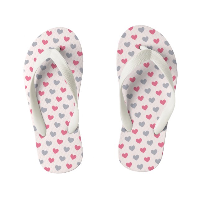 Chanclas Para Niños Corazones (Plantilla)