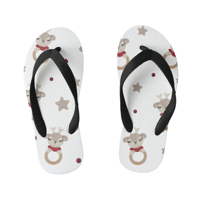 Chanclas Para Niños Cortar oso (Plantilla)