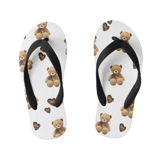 Chanclas Para Niños Cortar oso (Plantilla)