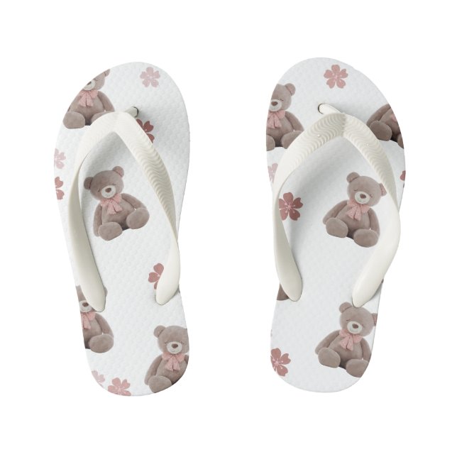 Chanclas Para Niños Cortar oso (Plantilla)