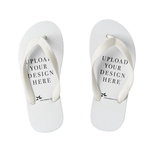 Chanclas Para Niños Crea el tuyo propio (Plantilla)