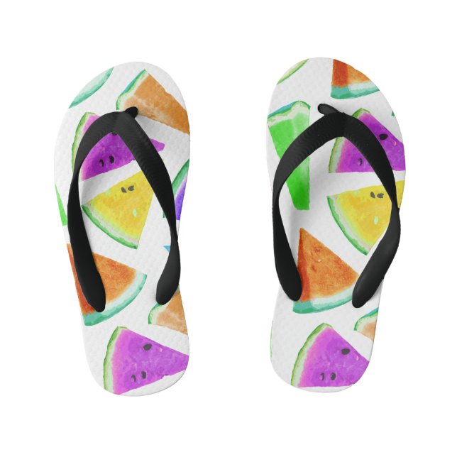 Chanclas Para Niños Creación de patrones de sandía 6 (Plantilla)