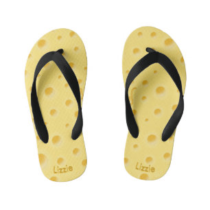 Chanclas Para Niños Creamy Yellow Swiss Cheese Cute personalizado