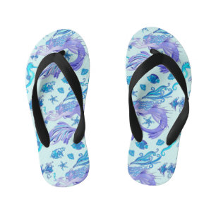 Chanclas Para Niños Creatividad de hadas púrpura de Sirena