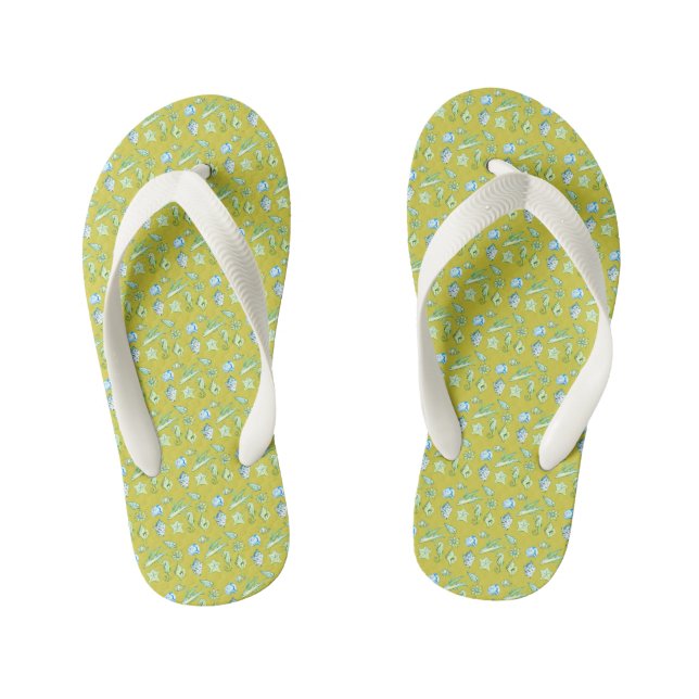 Chanclas Para Niños Criaturas oceánicas (Plantilla)