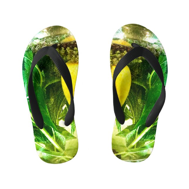 Chanclas Para Niños Cuando la vida te da limones (Plantilla)