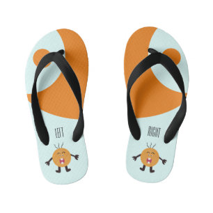 Chanclas Para Niños Cuerpo naranja gritando
