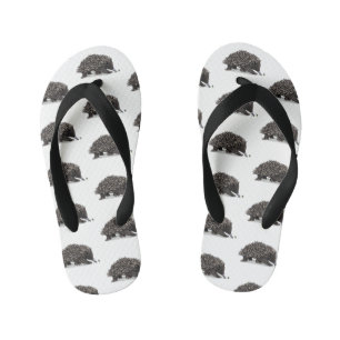 Chanclas Para Niños Cute echidna con ilustracion de personalizado de a
