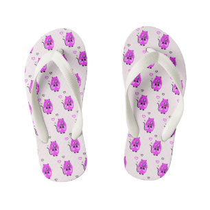 Chanclas Para Niños Cute lilac cat