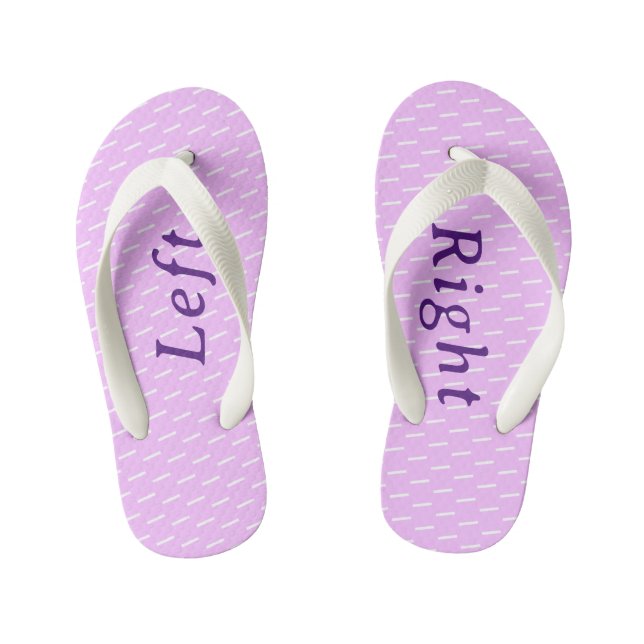Chanclas Para Niños Cute Personalizable morado con patrones (Plantilla)