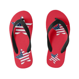 Chanclas Para Niños Cuto 4 de julio la bandera patriótica de Estados U