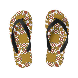Chanclas Para Niños Damask sin soldadura: fondo de patrón vintage