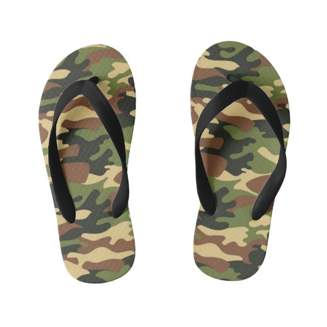 Chanclas Para Niños de camuflaje (Plantilla)
