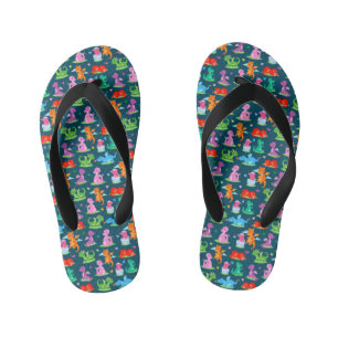 Chanclas para niños de dinosaurios