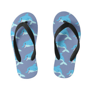 Chanclas Para Niños Delfines azules