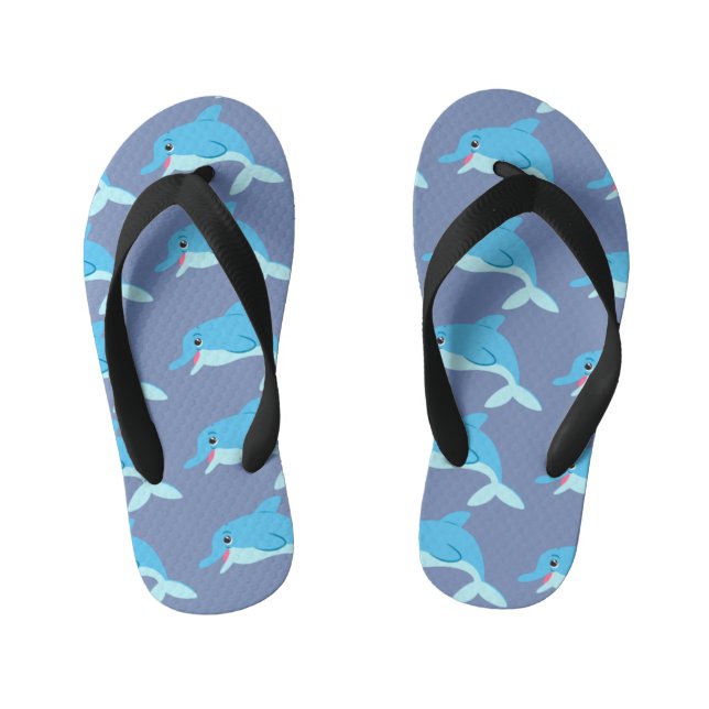 Chanclas Para Niños Delfines azules (Plantilla)