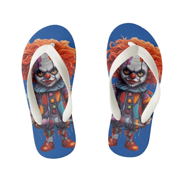 Chanclas Para Niños desgaste alrededor de la casa Halloween (Plantilla)