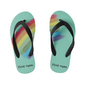 Chanclas Para Niños Deslizadores de encargo del arco iris