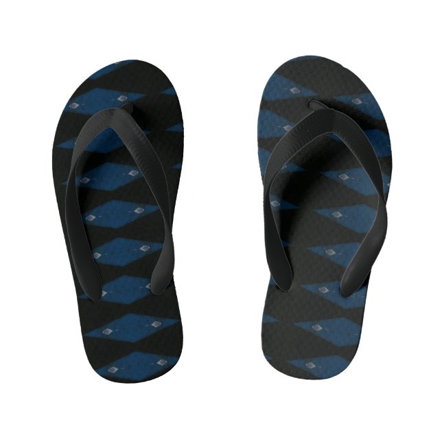 Chanclas Para Niños diamantes azules (Plantilla)