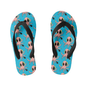 Chanclas Para Niños Dibujo animado de pulpo bebé lindo y descarado