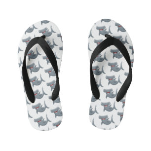 Chanclas Para Niños Dibujo divertido de tiburón martillo lindo