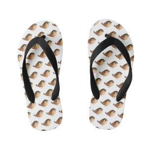 Chanclas Para Niños Dibujos Animados del Pájaro Gorrión