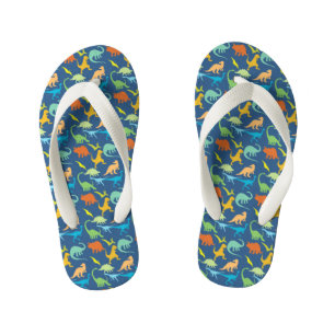 Chanclas Para Niños Dinosaurios coloridos