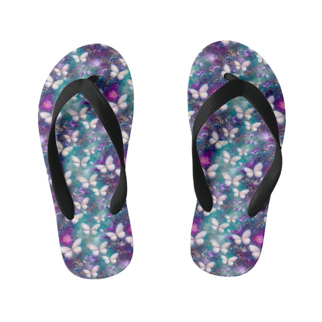 Chanclas Para Niños Diseño de la serie de mariposa mística 1 (Plantilla)
