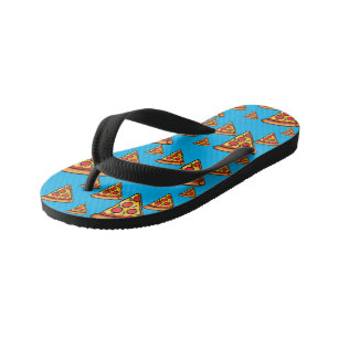 Chanclas Para Niños Diseño de Viernes de Pizza - Los niños rompen las 