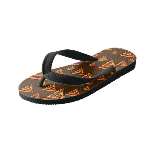 Chanclas Para Niños Diseño de Viernes de Pizza - Los niños rompen las