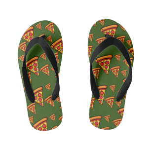 Chanclas Para Niños Diseño de Viernes de Pizza - Los niños rompen las 