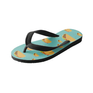 Chanclas Para Niños Diseño del Martes de Taco - Niños Flip Flops