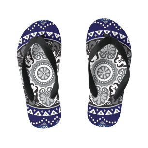 Chanclas Para Niños Diseño detallado de la estafa floral Paisley