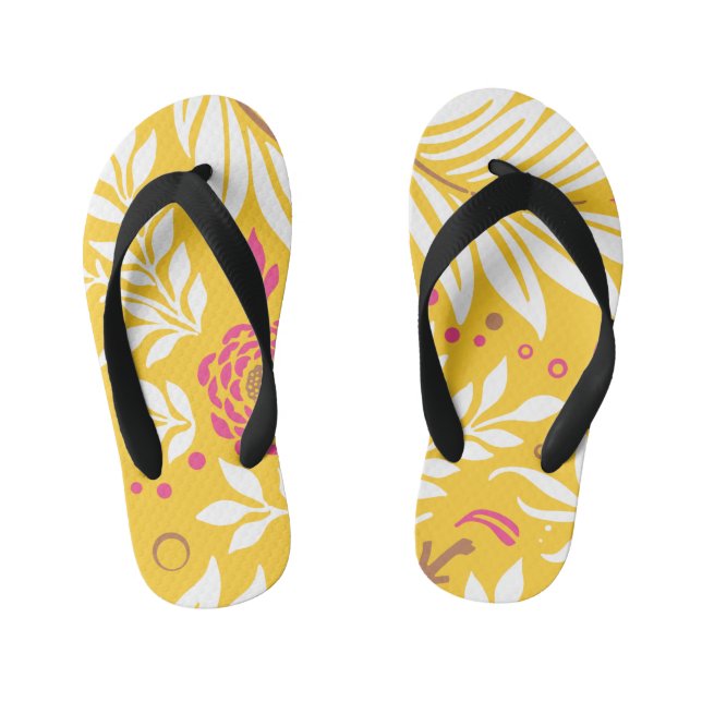 Chanclas Para Niños Diseño floral 24 (Plantilla)