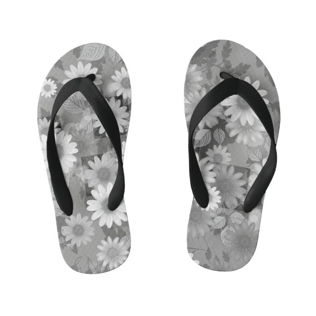 Chanclas Para Niños Diseño floral 3 (Plantilla)