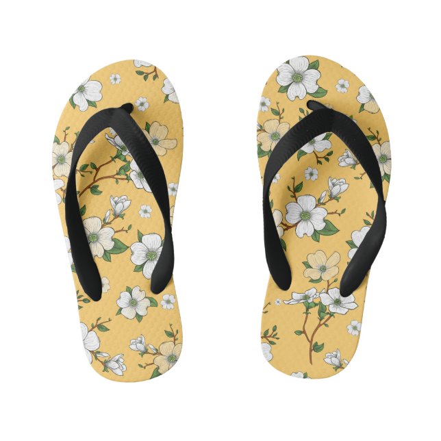 Chanclas Para Niños Diseño Floral 4 (Plantilla)